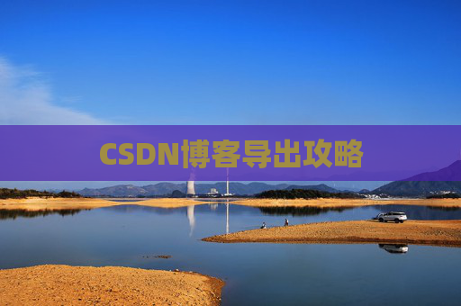 CSDN博客导出攻略